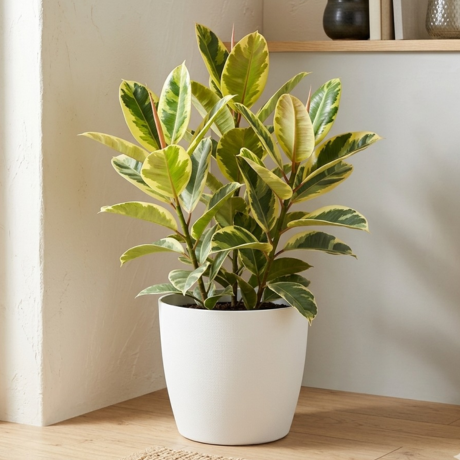 Rubber plant verigated (1) Rubber plant verigated (1)